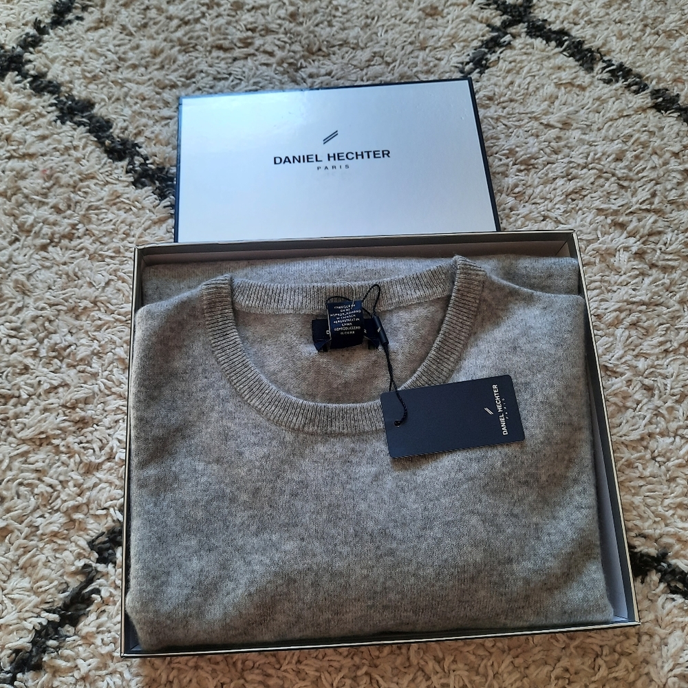Daniel Hechter grey cashmere sweater - Picture 2 of 6